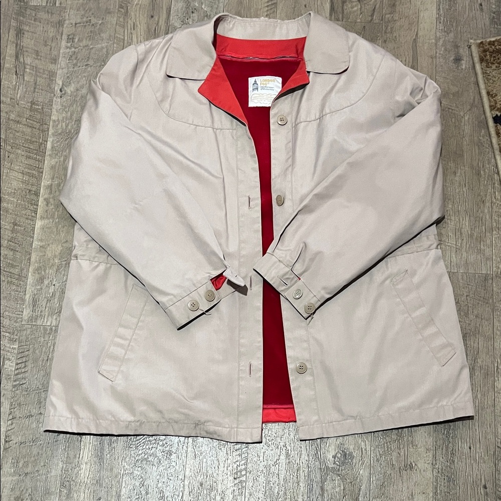 London Fog Light beige trench coat